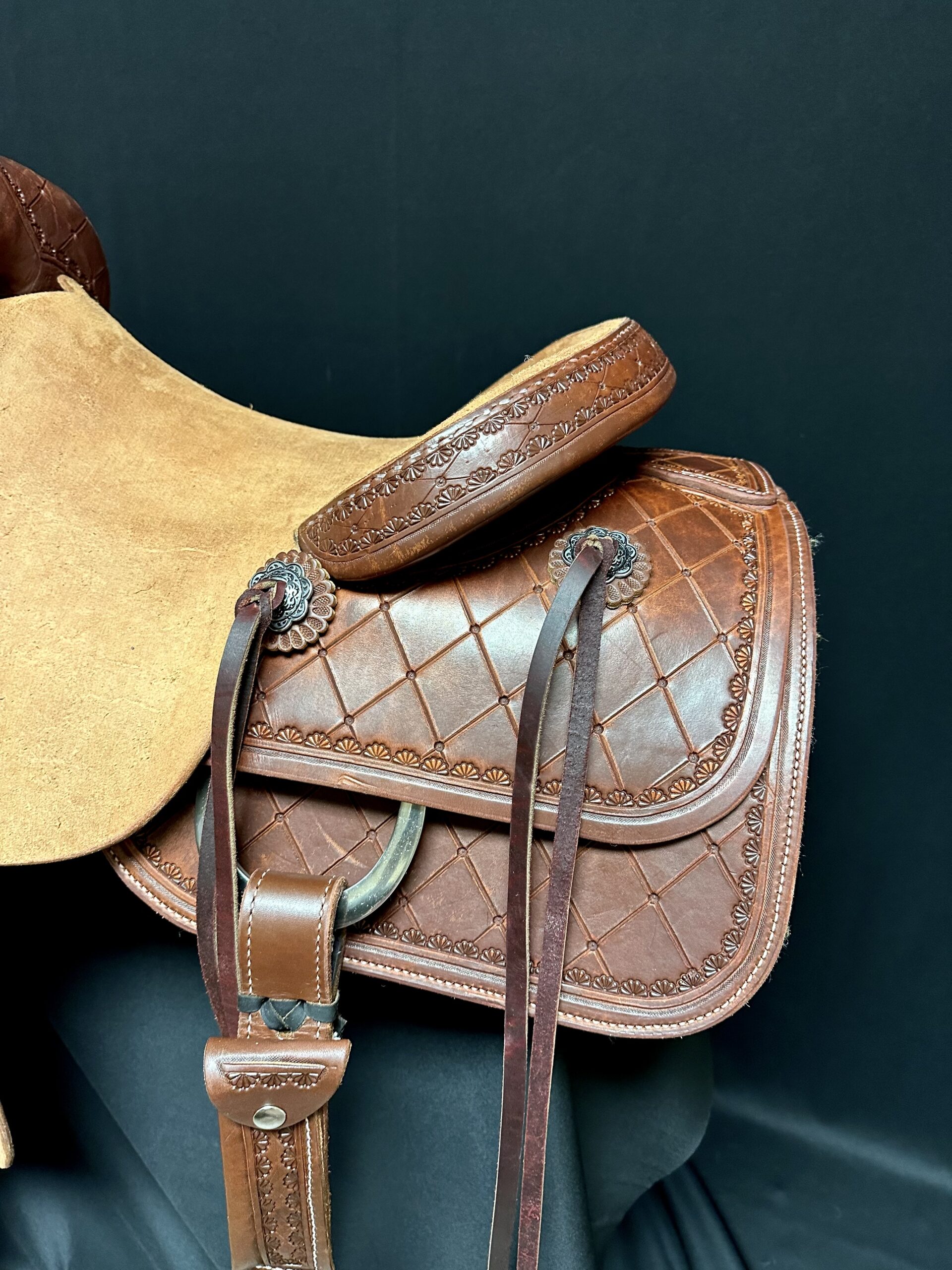 White Rock Cutting Saddle with Diamond tooling and roughout fenders