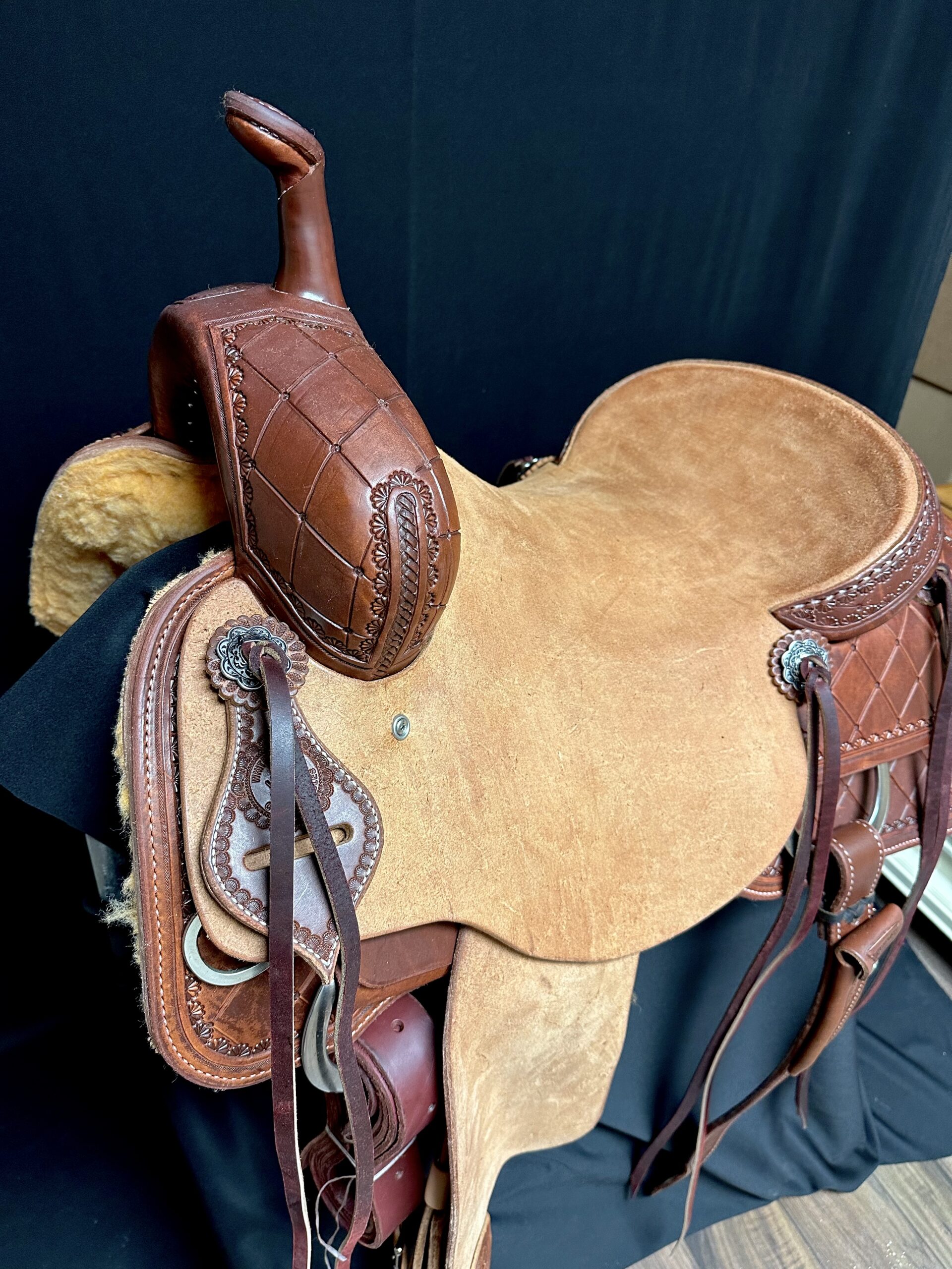 White Rock Cutting Saddle with Diamond tooling and roughout fenders